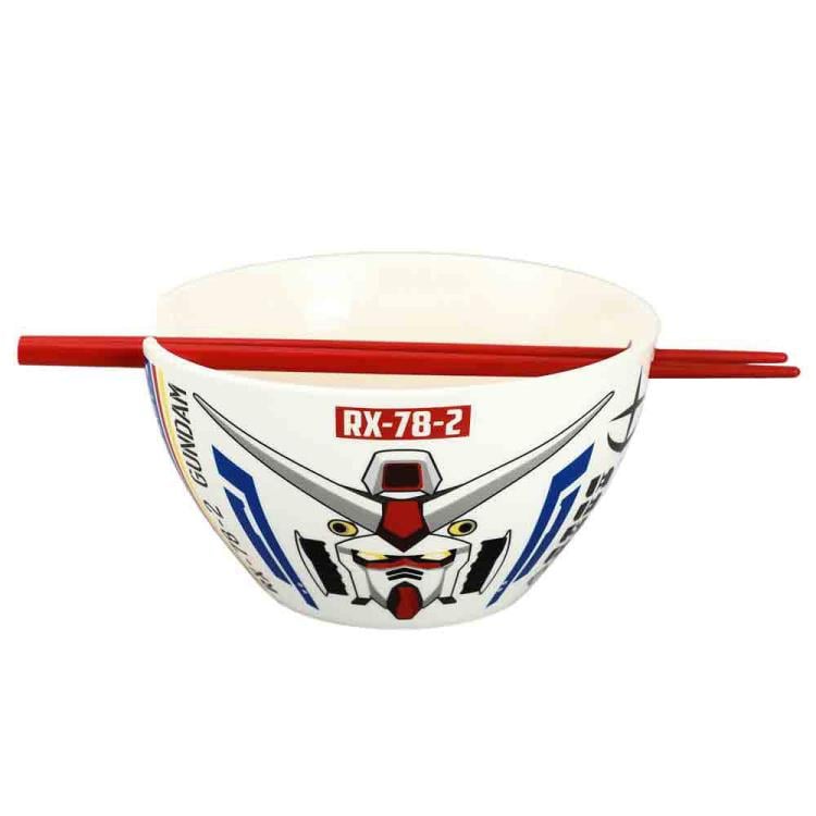 Mobile Suit Gundam Ceramic Bowl with Chopsticks Gallery Image 4