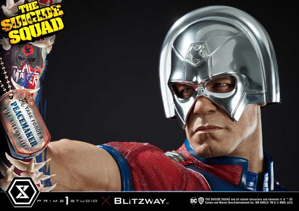 The Suicide Squad Museum Masterline Peacemaker 1/3 Scale Statue (With Bonus) Gallery Image 14