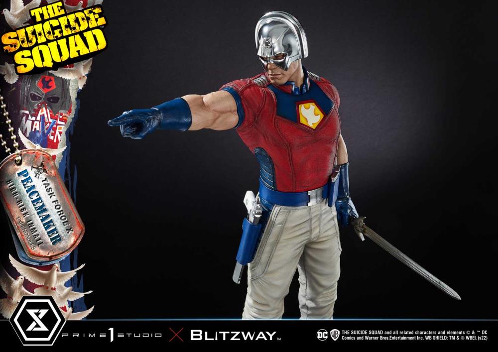 The Suicide Squad Museum Masterline Peacemaker 1/3 Scale Statue (With Bonus) Gallery Image 12