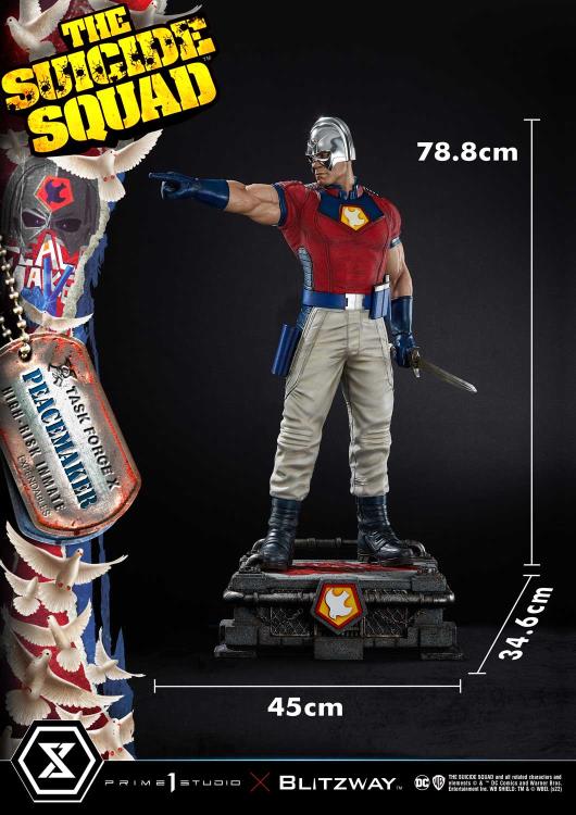 The Suicide Squad Museum Masterline Peacemaker 1/3 Scale Statue (With Bonus) Gallery Image 9