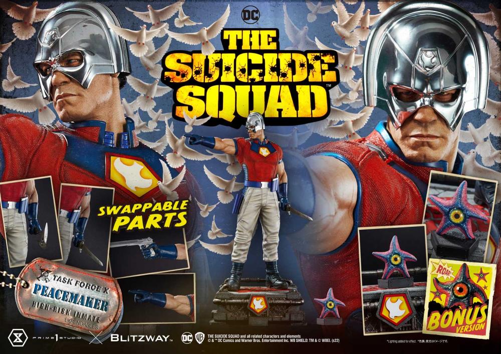 The Suicide Squad Museum Masterline Peacemaker 1/3 Scale Statue (With Bonus) Gallery Image 3