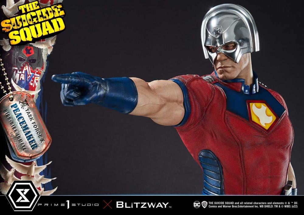 The Suicide Squad Museum Masterline Peacemaker 1/3 Scale Statue (With Bonus) Gallery Image 11