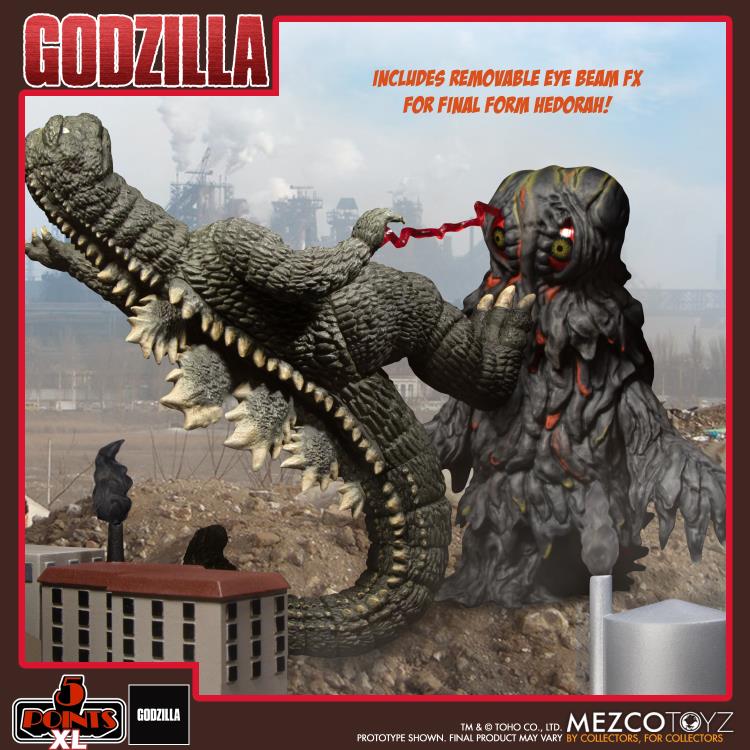 Godzilla vs Hedorah 5 Points XL Godzilla & Hedorah (Final & Flying Forms) Figure Boxed Set Gallery Image 9