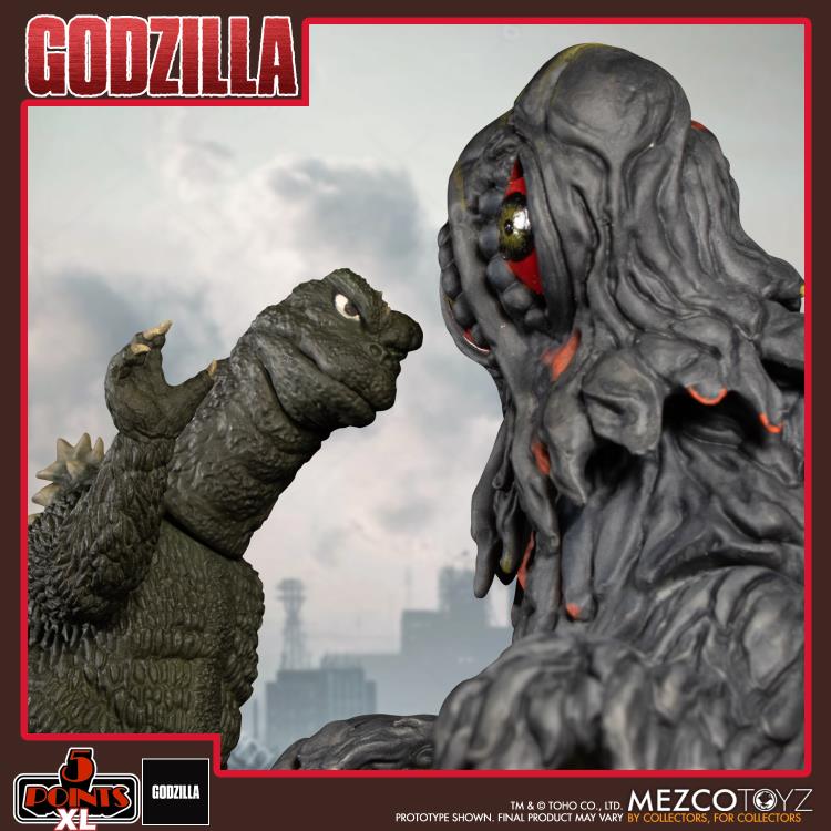 Godzilla vs Hedorah 5 Points XL Godzilla & Hedorah (Final & Flying Forms) Figure Boxed Set Gallery Image 12