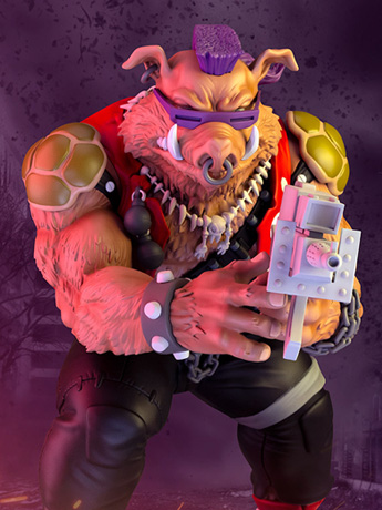 Teenage Mutant Ninja Turtles Bebop 1/4 Scale Collector Edition Statue Gallery Image 2