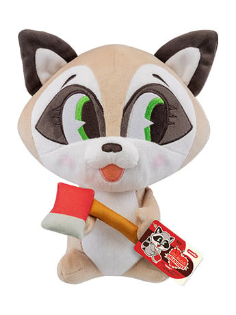Paka Paka: Villainous Valentines - Snookums the Racoon Plush Gallery Image 2