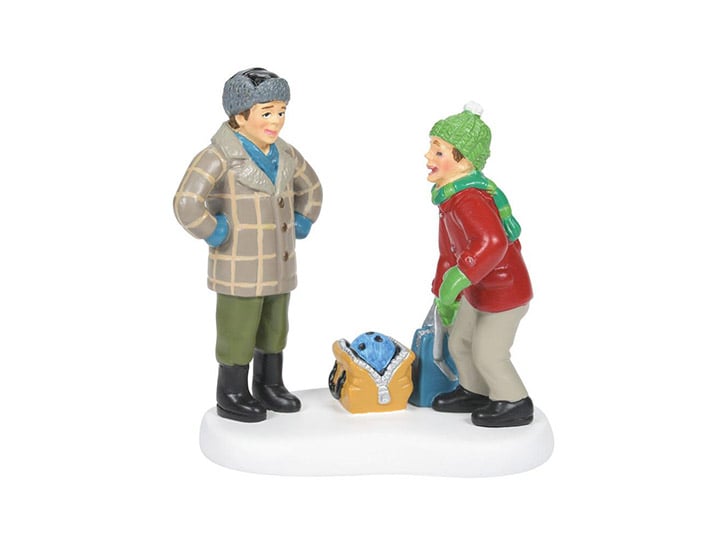 A Christmas Story Village Bowling Ball Humor Figurine Gallery Image 1