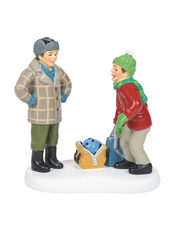 A Christmas Story Village Bowling Ball Humor Figurine Gallery Image 2