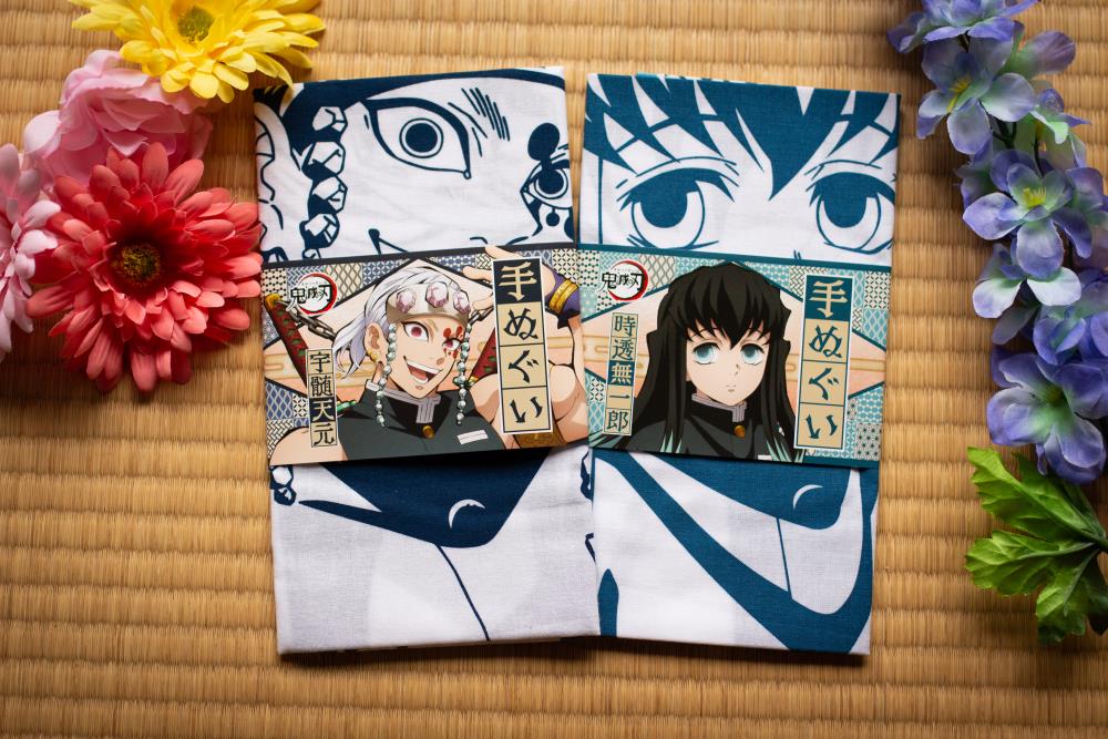 Demon Slayer: Kimetsu no Yaiba Tengen Uzui Tenugui Traditional Japanese Cloth Gallery Image 4