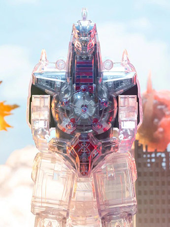 Mighty Morphin Power Rangers Super Cyborg Dragonzord (Clear Ver.) Figure Gallery Image 2