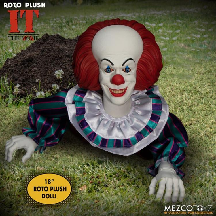 IT (1990) Mezco Designer Series Pennywise Roto Plush Doll Gallery Image 3
