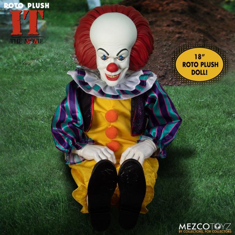 IT (1990) Mezco Designer Series Pennywise Roto Plush Doll Gallery Image 4