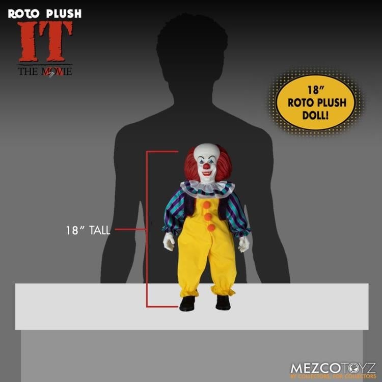IT (1990) Mezco Designer Series Pennywise Roto Plush Doll Gallery Image 10