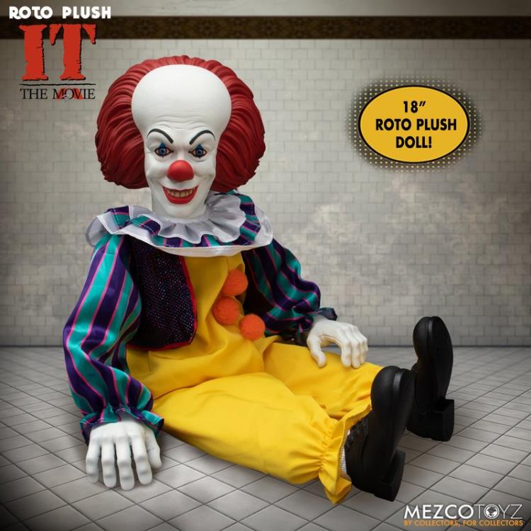IT (1990) Mezco Designer Series Pennywise Roto Plush Doll Gallery Image 5