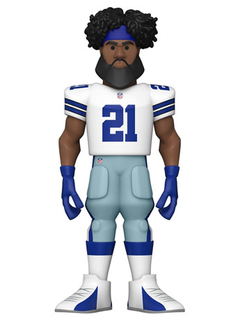 NFL: Dallas Cowboys Gold Ezekiel Elliott 5-Inch Premium Vinyl Figure Gallery Image 2