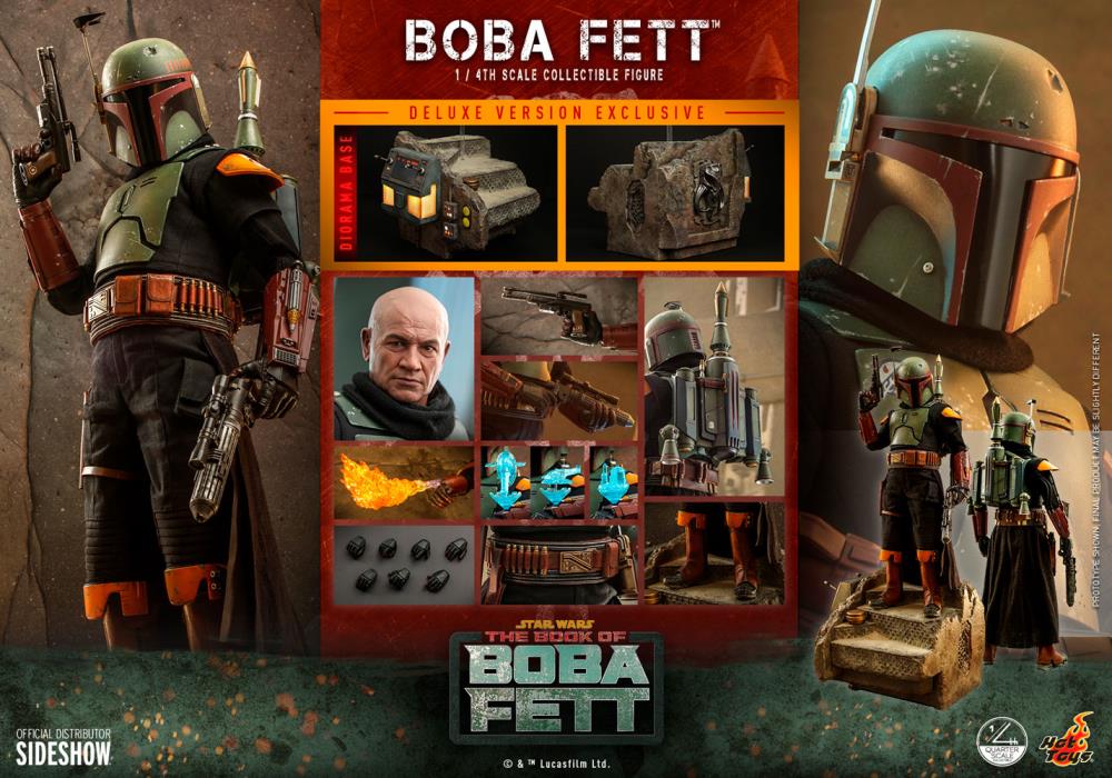 The Book of Boba Fett QS023 Boba Fett Deluxe 1/4 Scale Collectible Figure Gallery Image 19