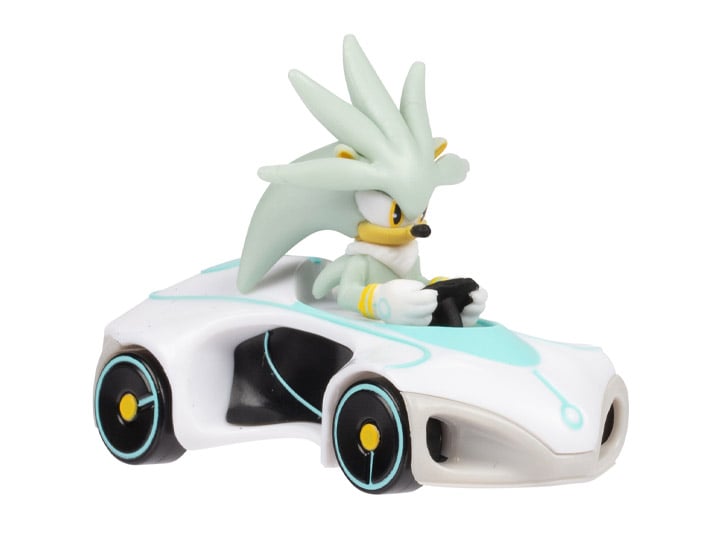 Sonic The Hedgehog Silver Die-Cast 1/64 Scale Vehicle Gallery Image 1