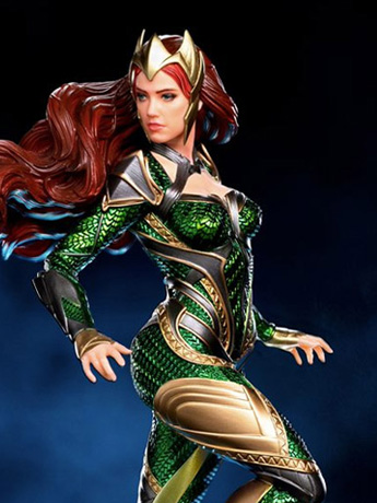 Zack Snyder's Justice League Battle Diorama Series Mera 1/10 Art Scale Limited Edition Statue Gallery Image 2