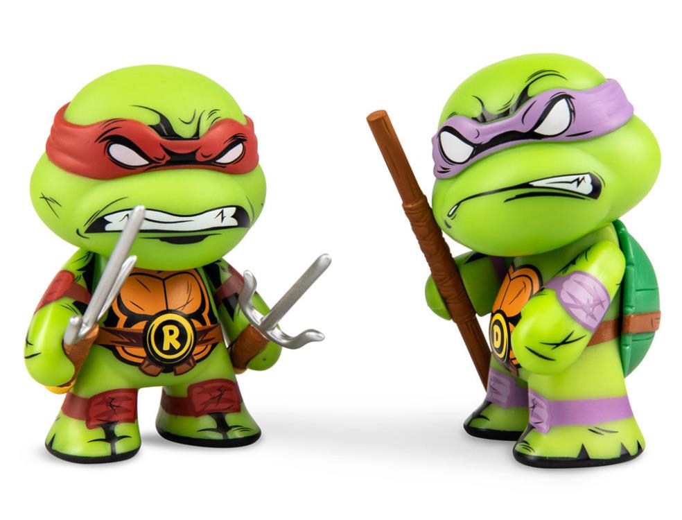 Teenage Mutant Ninja Turtles Raphael & Donatello 3" Vinyl Figure Two-Pack Gallery Image 3