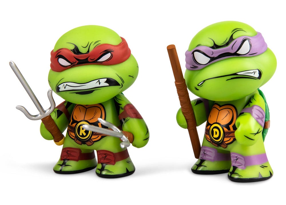 Teenage Mutant Ninja Turtles Raphael & Donatello 3" Vinyl Figure Two-Pack Gallery Image 4