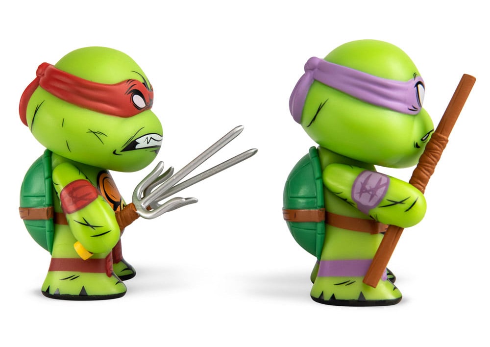 Teenage Mutant Ninja Turtles Raphael & Donatello 3" Vinyl Figure Two-Pack Gallery Image 8