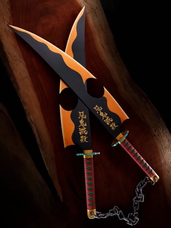 Demon Slayer: Kimetsu no Yaiba Proplica Tengen Uzui's Nichirin Swords Gallery Image 2