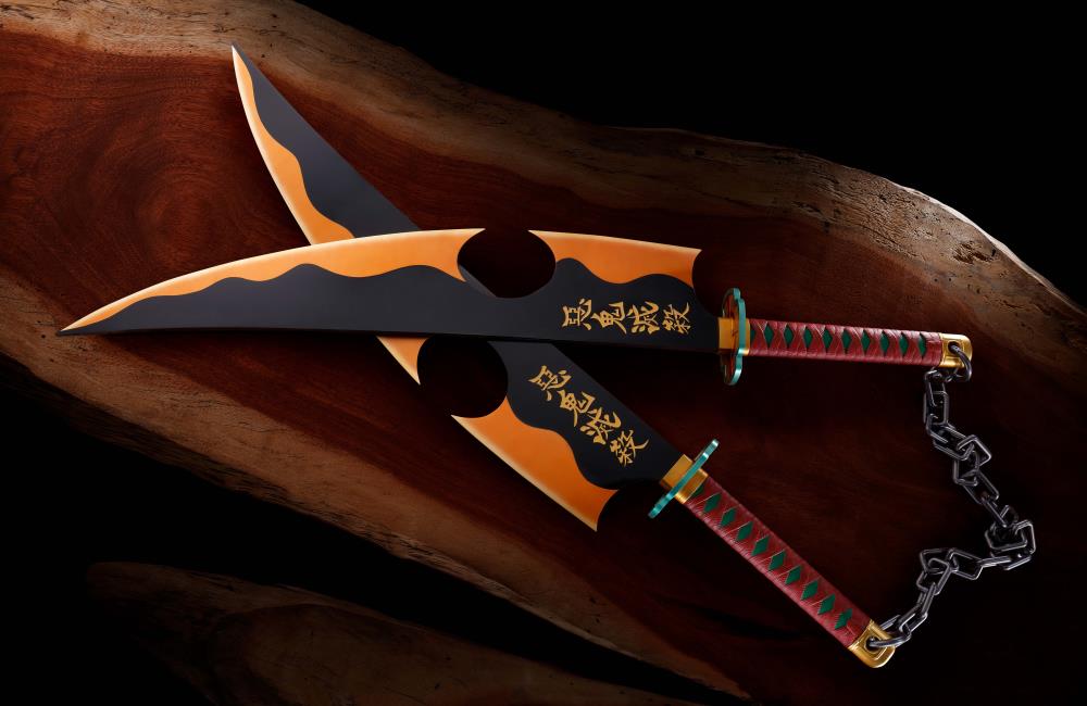 Demon Slayer: Kimetsu no Yaiba Proplica Tengen Uzui's Nichirin Swords Gallery Image 3