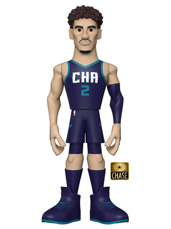 NBA: Charlotte Hornets Gold LaMelo Ball 5-inch Premium Vinyl Figure (Chase) Gallery Image 2