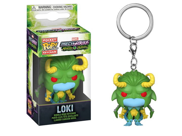 Pop! Keychain: Marvel Mech Strike: Monster Hunters - Loki Gallery Image 1