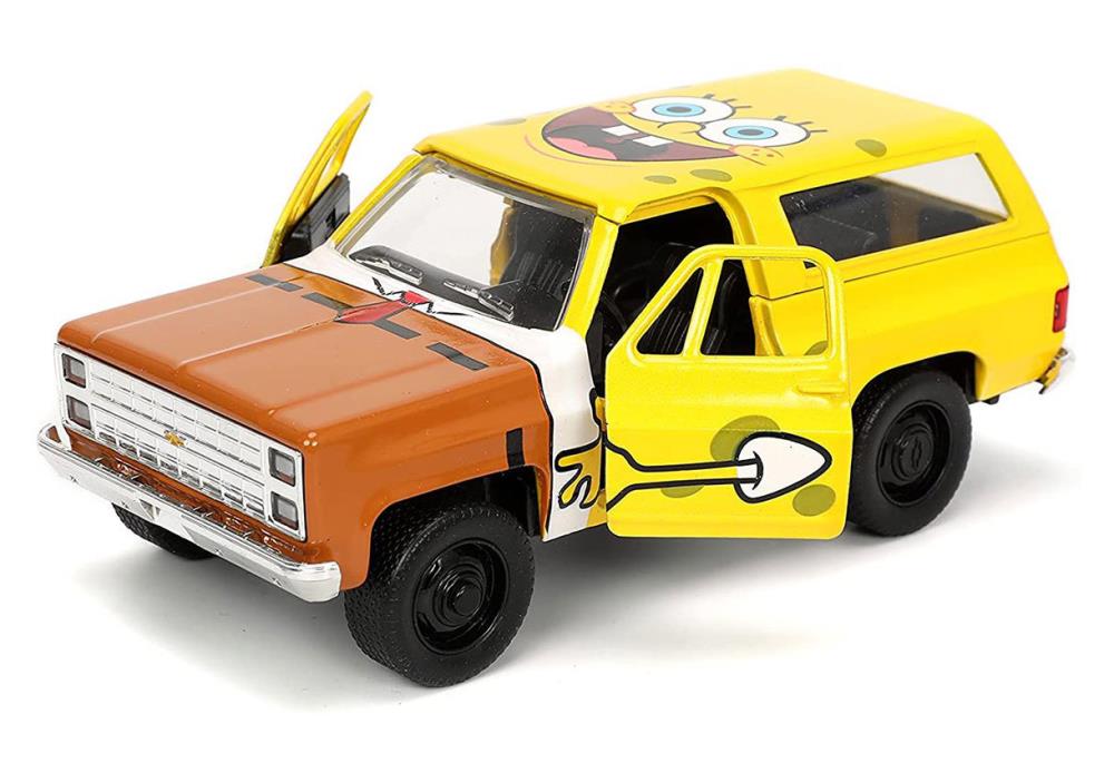 SpongeBob SquarePants Hollywood Rides Die-Cast SpongeBob & 1/32 Scale 1980 K5 Chevy Blazer Gallery Image 5