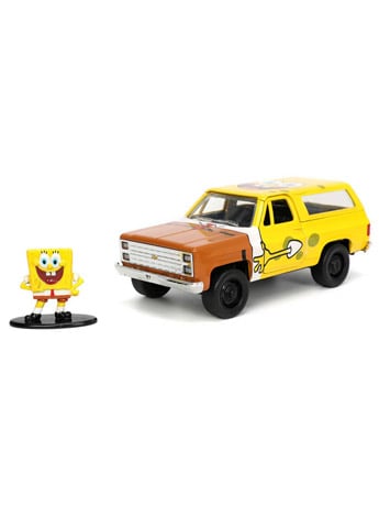 SpongeBob SquarePants Hollywood Rides Die-Cast SpongeBob & 1/32 Scale 1980 K5 Chevy Blazer Gallery Image 2