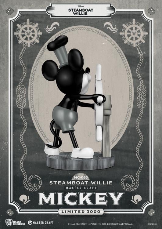 Steamboat Willie Master Craft MC-053 Mickey Mouse 1/4 Scale Limited Edition Statue Gallery Image 6