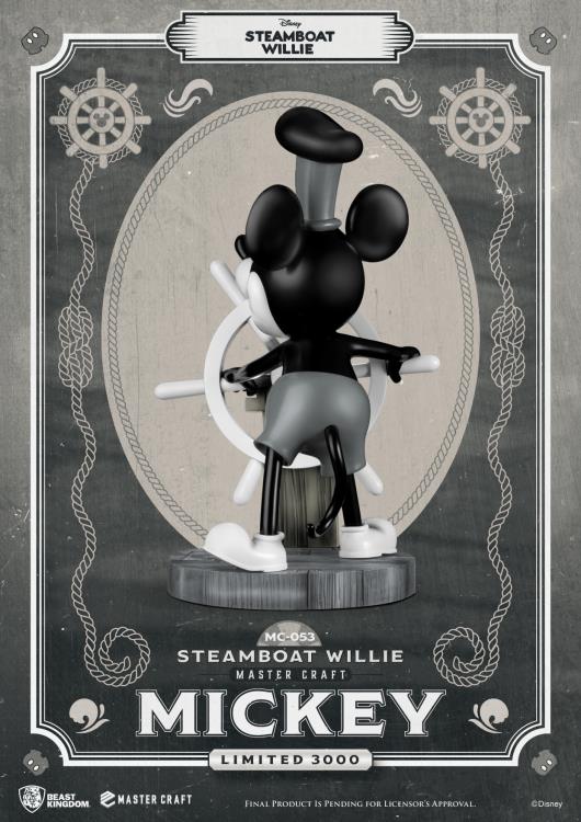 Steamboat Willie Master Craft MC-053 Mickey Mouse 1/4 Scale Limited Edition Statue Gallery Image 5