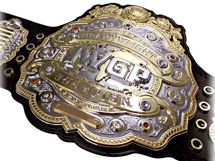 New Japan Pro-Wrestling 50th Anniversary Model 4th Generation IWGP Heavyweight Championship Replica Belt (Standard Edition) Gallery Image 1