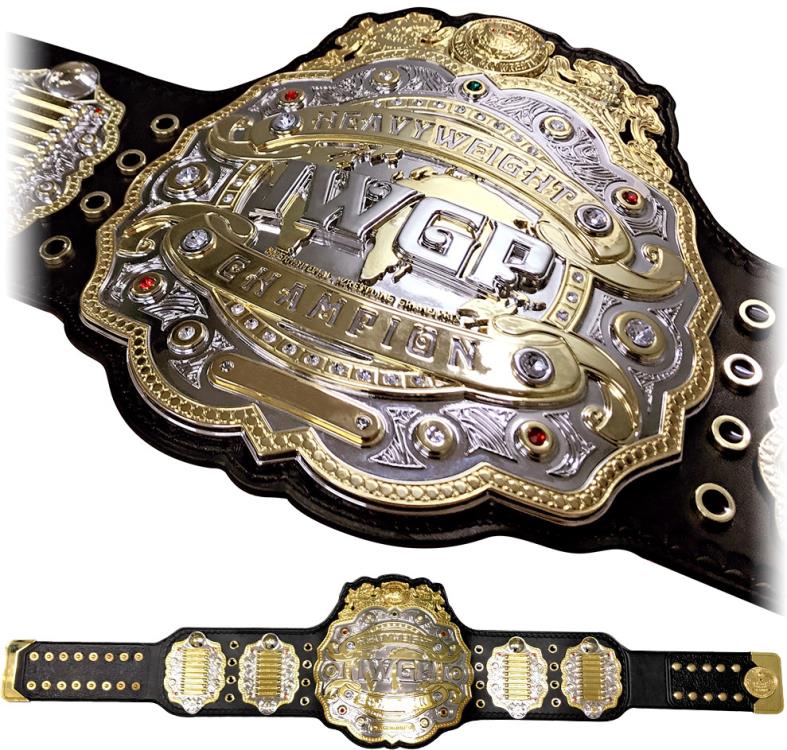 New Japan Pro-Wrestling 50th Anniversary Model 4th Generation IWGP Heavyweight Championship Replica Belt (Standard Edition) Gallery Image 3