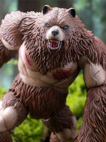 Ancient Warrior Bear Action Figure (With Bonus Armor) Gallery Image 2