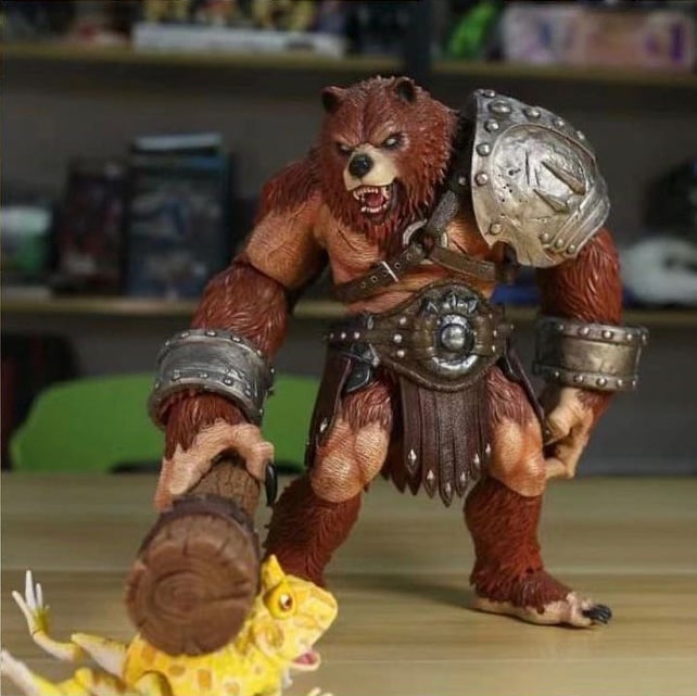 Ancient Warrior Bear Action Figure (With Bonus Armor) Gallery Image 18