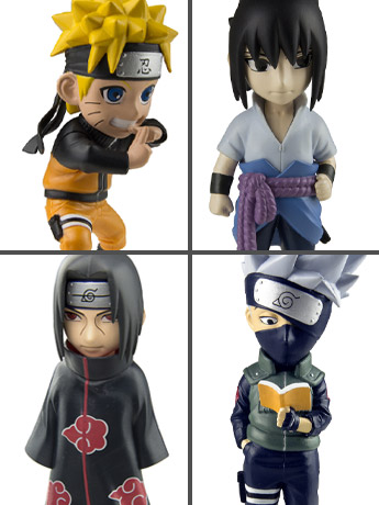 Naruto: Shippuden Mininja Wave 1 Set of 4 Figurines Gallery Image 2