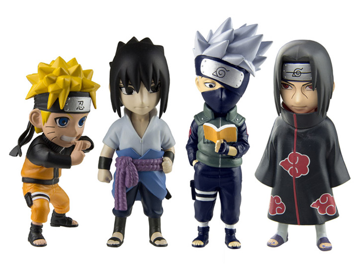 Naruto: Shippuden Mininja Wave 1 Set of 4 Figurines Gallery Image 1