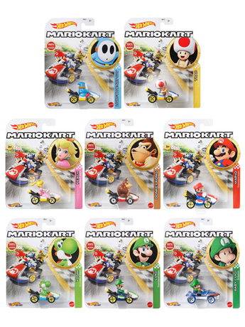 Mario Kart Hot Wheels Wave 2 Mix 1 Case of 8 Cars Gallery Image 2