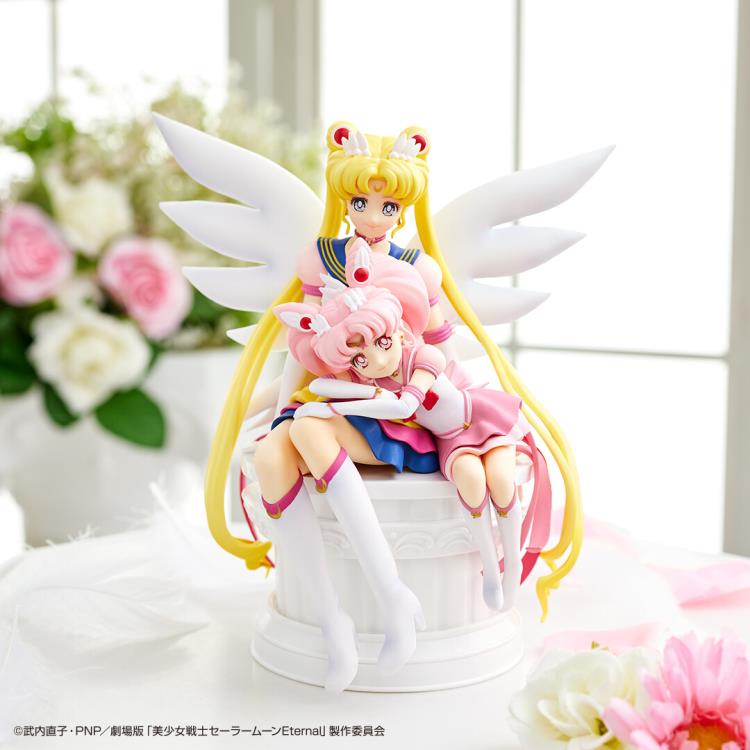 Sailor Moon Eternal Ichibansho Eternal Sailor Moon & Eternal Sailor Chibi Moon Figure Gallery Image 3