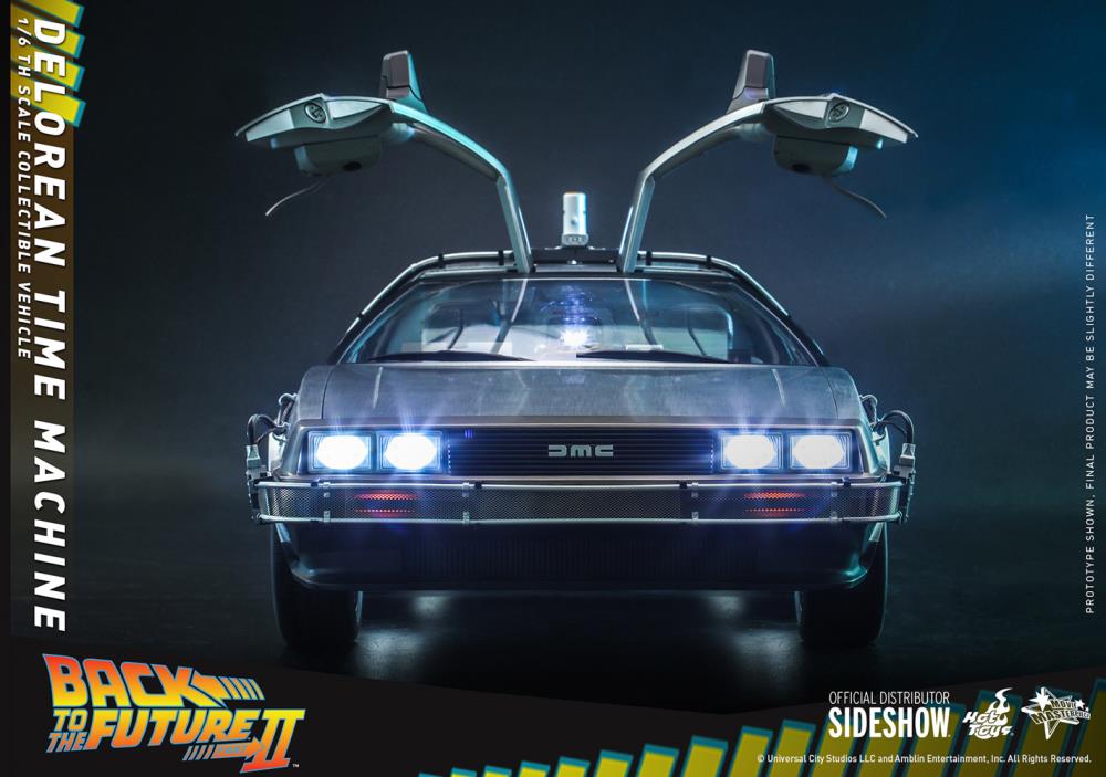 Back to the Future Part II MMS636 DeLorean Time Machine 1/6th Scale Vehicle Gallery Image 7