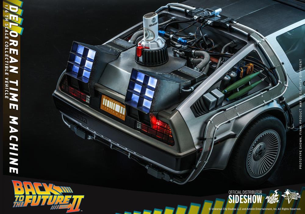 Back to the Future Part II MMS636 DeLorean Time Machine 1/6th Scale Vehicle Gallery Image 9
