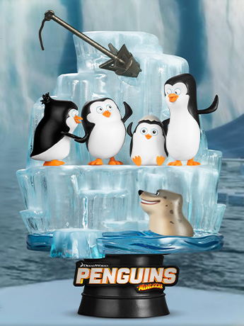 Penguins of Madagascar D-Stage DS-097 Statue Gallery Image 2
