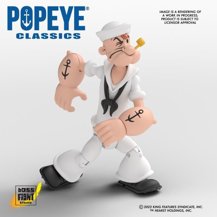 Popeye Classics Popeye (White Sailor Suit) Action Figure