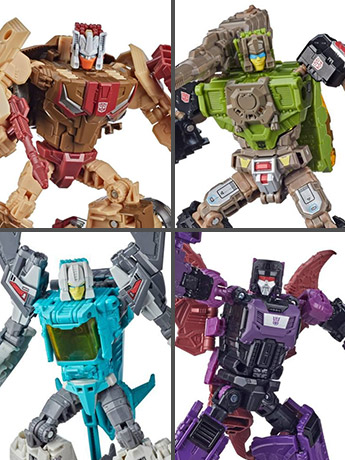 Transformers Generations Retro Headmasters Deluxe Wave 1 Set of 4 Figures Gallery Image 2