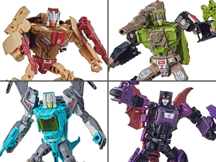 Transformers Generations Retro Headmasters Deluxe Wave 1 Set of 4 Figures Gallery Image 1