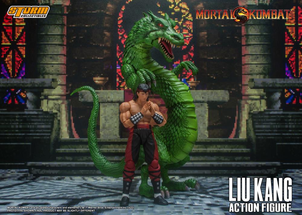Mortal Kombat VS Series Liu Kang and Dragon 1/12 Scale Action Figure Set Gallery Image 7