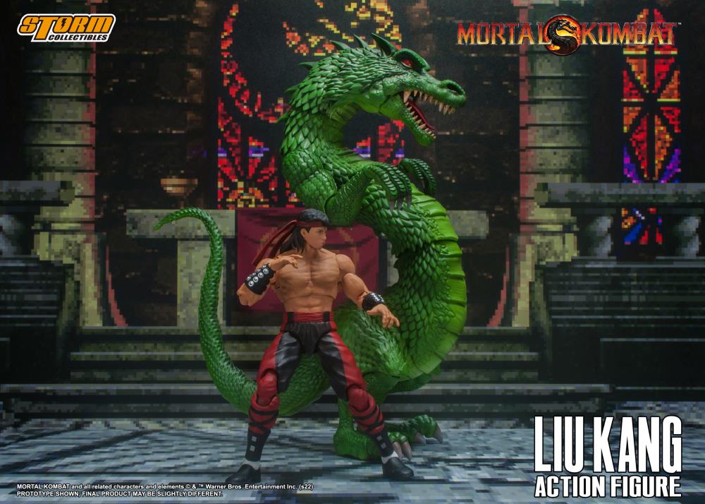 Mortal Kombat VS Series Liu Kang and Dragon 1/12 Scale Action Figure Set Gallery Image 5