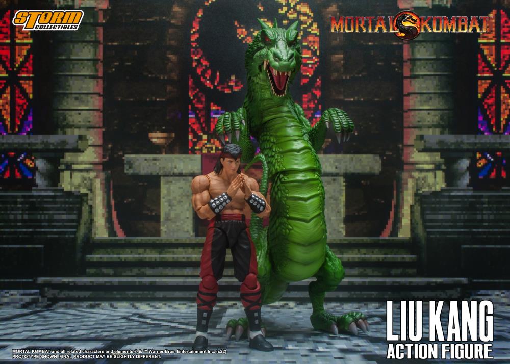 Mortal Kombat VS Series Liu Kang and Dragon 1/12 Scale Action Figure Set Gallery Image 6